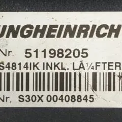 Jungheinrich 51159321 | Rij/hef regeling drive/lifting controller AS4814Ik Index B 51198205 inkl. LA1/4FTER from ETV214 year 2014 sn. S1EX00014145