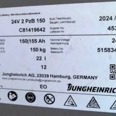 Jungheinrich unknown | Battery 24 2PZB150 year 2024 weight 150 kg sn. C81419642 outside measurement 660x145x595mm