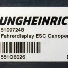 Jungheinrich 51097248 | Display ESC canopen  sn. 551O6026