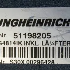 Jungheinrich 51159321 | Rij/hef regeling drive/lifting controller AS4814Ik Index A 51198205 inkl. LA1/4FTER from ETV216 year 2013 sn. S1EX00009457