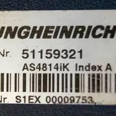 Jungheinrich 51159321 | Rij/hef regeling drive/lifting controller AS4814Ik Index A 51198205 inkl. LA1/4FTER  sn. S1EX00009753 from ETV214 year 2013