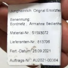 Jungheinrich 51585597 | Multipilot SN P5300006957U S210100097861 Q656 including cable 51593072