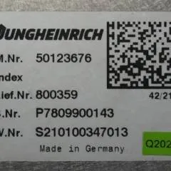 Jungheinrich 50123676 | Display S nr. P7809900143 W nr. S210100347013 Q202 from EFX410 year 2007