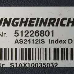 Jungheinrich 51226801 | Rij/hef/stuur regeling  drive/lift/steering controller AS2412 i S index D Sw. 1,07 51462874 sn. S1AX10035032 from ERE225 DP year 2017