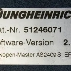 Jungheinrich 51206665 | Rij/hef regeling Drive/lift controller AS2409 i S Index A Sw. 2.03 51246071 sn. S1GX00025968 from ERE120 with folding platform year 2015