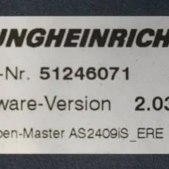 Jungheinrich 51206665 | Rij/hef regeling Drive/lift controller AS2409 i S Index B Sw. 2,03 51246071 from ERE120 folding platform year 2015 sn. S1GX00028826