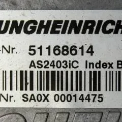 Jungheinrich 51168614 | Rij regeling Drive controller complete with internal charger AS2403iC index B Sw. 2,03 51190862 sn. SAOX00014475 from EMC B10 year 2016