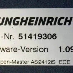 Jungheinrich 51226801 | Rij/hef/stuur regeling  drive/lift/steering controller AS2412 i S index B Sw 1,05 51419306 sn. S1AX00105816 from ECE220 HP year 2017