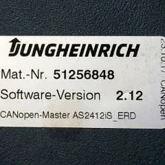 Jungheinrich 51226801 | Rij/hef/stuur regeling  drive/lift/steering controller AS2412 i S index C Sw 2,12 51256848 sn. S1AX10007981 from ERD220 fixed platform year 2017