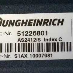 Jungheinrich 51226801 | Rij/hef/stuur regeling  drive/lift/steering controller AS2412 i S index C Sw 2,12 51256848 sn. S1AX10007981 from ERD220 fixed platform year 2017