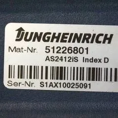 Jungheinrich 51226801 | Rij/hef/stuur regeling  drive/lift/steering controller AS2412 i S index D Sw 1.06 51617474  sn. S1AX10025091 from ERD220 year 2019