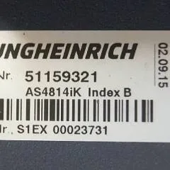Jungheinrich 51159321 | Rij/hef regeling drive/lifting controller AS4814Ik Index B sn. S1EX00023731 from ETV214 year 2015