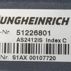 Jungheinrich 51226801 | Rij/hef/stuur regeling  drive/lift/steering controller AS2412 i S index C Sw 1,09 51419306 sn. S1AX00107720 from ECE225 year 2017