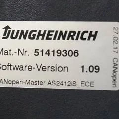 Jungheinrich 51226801 | Rij/hef/stuur regeling  drive/lift/steering controller AS2412 i S index C Sw 1,06 51419306 sn. S1AX00098059 from ECE225 year 2017