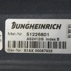 Jungheinrich 51226801 | Rij/hef/stuur regeling  drive/lift/steering controller AS2412 i S index B Sw. 1,06 51419306 sn. S1AX00087932 from ECE225 year 2015