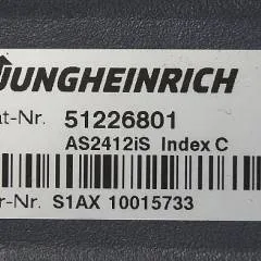 Jungheinrich 51226801 | Rij/hef/stuur regeling  drive/lift/steering controller AS2412 i S index C Sw 1.05 51617474  sn. S1AX10015733 from ERD220 with fixed platform year 2018