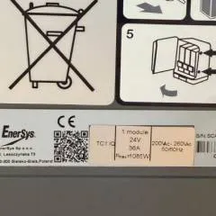 Hawker unknown | Charger for Next Sys batteries 24V36A 1085w 200-240 Vac sn. SCA352027