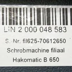 Hako 2000048583 | Display for B650/07 sn. Fil 625-70612650