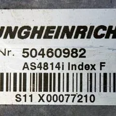 Jungheinrich 50460982 | Rij regeling Drive controller AS4814i index F 51013720 sw. 1.32 from ETV214 year 2010 sn.S11X00077210