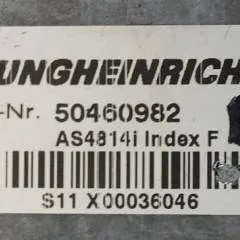 Jungheinrich 50460982 | Rij regeling Drive controller AS4814i index F from ETV114 year 2011 sn.S11X00036046