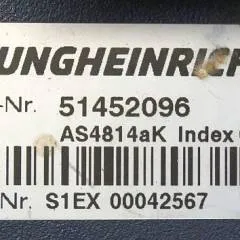 Jungheinrich 51452096 | Rij/hef regeling drive/lift controller AS4814AK Index O 51522649 INKL LA1/4FTER sn.S1EX00042567 from ETV214 year 2017