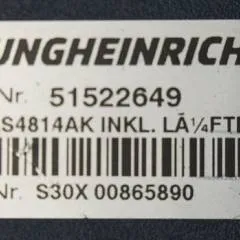 Jungheinrich 51452096 | Rij/hef regeling drive/lift controller AS4814AK Index O 51522649 INKL LA1/4FTER sn.S1EX00036589 from ETV214 year 2017