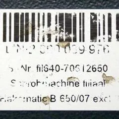 Hako 2000039976 | Display for B650/07 sn. Fil 640-70612650