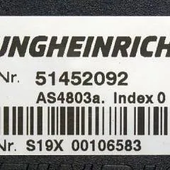 Jungheinrich 51452092 | Stuur regeling steering controller AS4803A index O sn. S19X00106583 from ETV214 year 2017