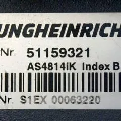 Jungheinrich 51159321 | Rij/hef regeling drive/lifting controller AS4814Ik Index B Sw. 1.07 51212688 sn. S1EX00063220 from ETV214 year 2014