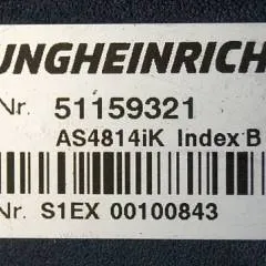 Jungheinrich 51159321 | Rij/hef regeling drive/lifting controller AS4814Ik Index B Sw. 1.07 51212688 sn. S1EX00100843 from ETV214 year 2013