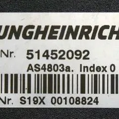 Jungheinrich 51452092 | Stuur regeling steering controller AS4803A index O sn. S19X00108824 from ETV214 year 2017