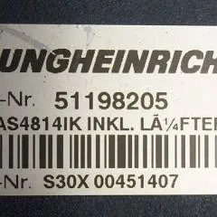 Jungheinrich 51159321 | Rij/hef regeling drive/lifting controller AS4814Ik Index A 51198205 inkl. LA1/4FTER  sn. S1EX00016342 from ETV214 year 2014