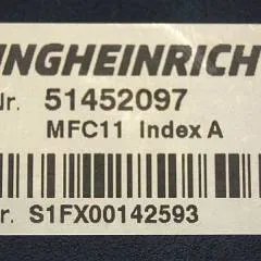 Jungheinrich 51452097 | MFC11 brake Index A 51492990 Sw. 1,08 sn. S1FX00142593 from ETV214 year 2017