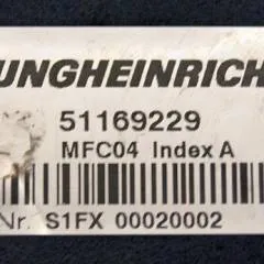 Jungheinrich 51169229 | MFC04 Index A hydraulic from ETV214 year 2014 sn. S1FX00020002 also known as 51169229 51212548