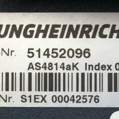 Jungheinrich 51452096 | Rij/hef regeling drive/lift controller AS4814AK Index O 51522649 INKL LA1/4FTER sn.S1EX00042576 from ETV214 year 2017
