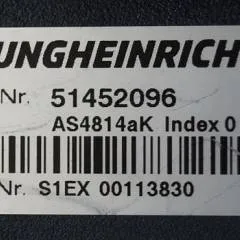 Jungheinrich 51452096 | Rij/hef regeling drive/lift controller AS4814AK Index O 51493007 sw. 1,03  sn.S1EX000113830 from ETV214 year 2017