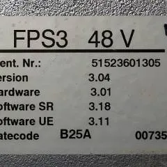 OM 51523601305 | Controller FPS3 48V V3,04 HW 3,01 Sw SR 3,18 Sw UE 3,11 Datecode B25A 007356 from OM XR12 year 2011