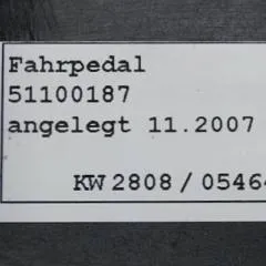 Jungheinrich 51100187 | Drive pedal for ETV from 2003 till 2011 also known as 51248538 51175578 51100187 51013915 50262622 sn. 05464417