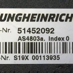 Jungheinrich 51452092 | Stuur regeling steering controller AS4803A index O sn. S19X00113935 from ETV214 year 2018