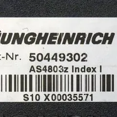 Jungheinrich 50449302 | Stuur regeling Controller AS4803 Z Index I sn.S10X00035571 from ETV214 year 2011