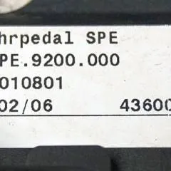 Jungheinrich 51224270 | drivepedal 3SPE.9200.000 sn.AZ010801