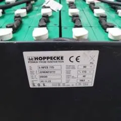 Hoppecke unknown | Battery 80V775Ah 5HPZS775 outside measurements 1025x855x785mm weight 1863 kg year 2022 sn. 22rent3777