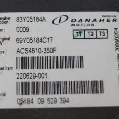 Toyota/BT 220629-001 | Danaher motion AC Superdrive motor controller 83Y05184A ACS4810-350F Rev 0009 sn. 0518409529394