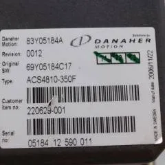 Toyota/BT 220629-001 | Danaher motion AC Superdrive motor controller 83Y05184A ACS4810-350F Rev 0012 sn. 0518412590011