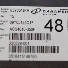Toyota/BT 220629-001 | Danaher motion AC Superdrive motor controller 83Y05184A ACS4810-350F Rev 15 sn. 0518415146760