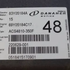 Toyota/BT 220629-001 | Danaher motion AC Superdrive motor controller 83Y05184A ACS4810-350F Rev 15 sn. 0518415170901