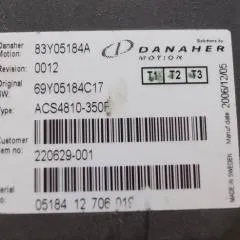 Toyota/BT 220629-001 | Danaher motion AC Superdrive motor controller 83Y05184A ACS4810-350F Rev 0012 sn. 0518412706019