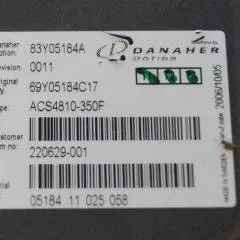 Toyota/BT 220629-001 | Danaher motion AC Superdrive motor controller 83Y05184A ACS4810-350F Rev 0011 sn. 0518411025058