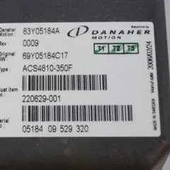 Toyota/BT 220629-001 | Danaher motion AC Superdrive motor controller 83Y05184A ACS4810-350F Rev 0009 sn. 0518409529320