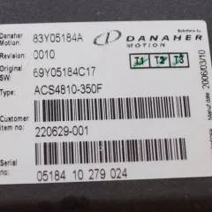 Toyota/BT 220629-001 | Danaher motion AC Superdrive motor controller 83Y05184A ACS4810-350F Rev 0010 sn. 0518410279024